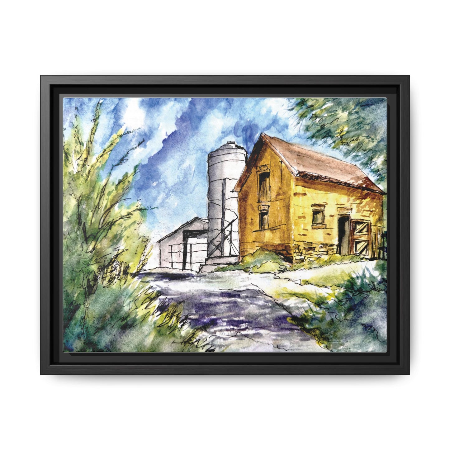 Ye Olde Barn, Framed (Black or Espresso). Available in sizes from 10”x8”-32”x24”