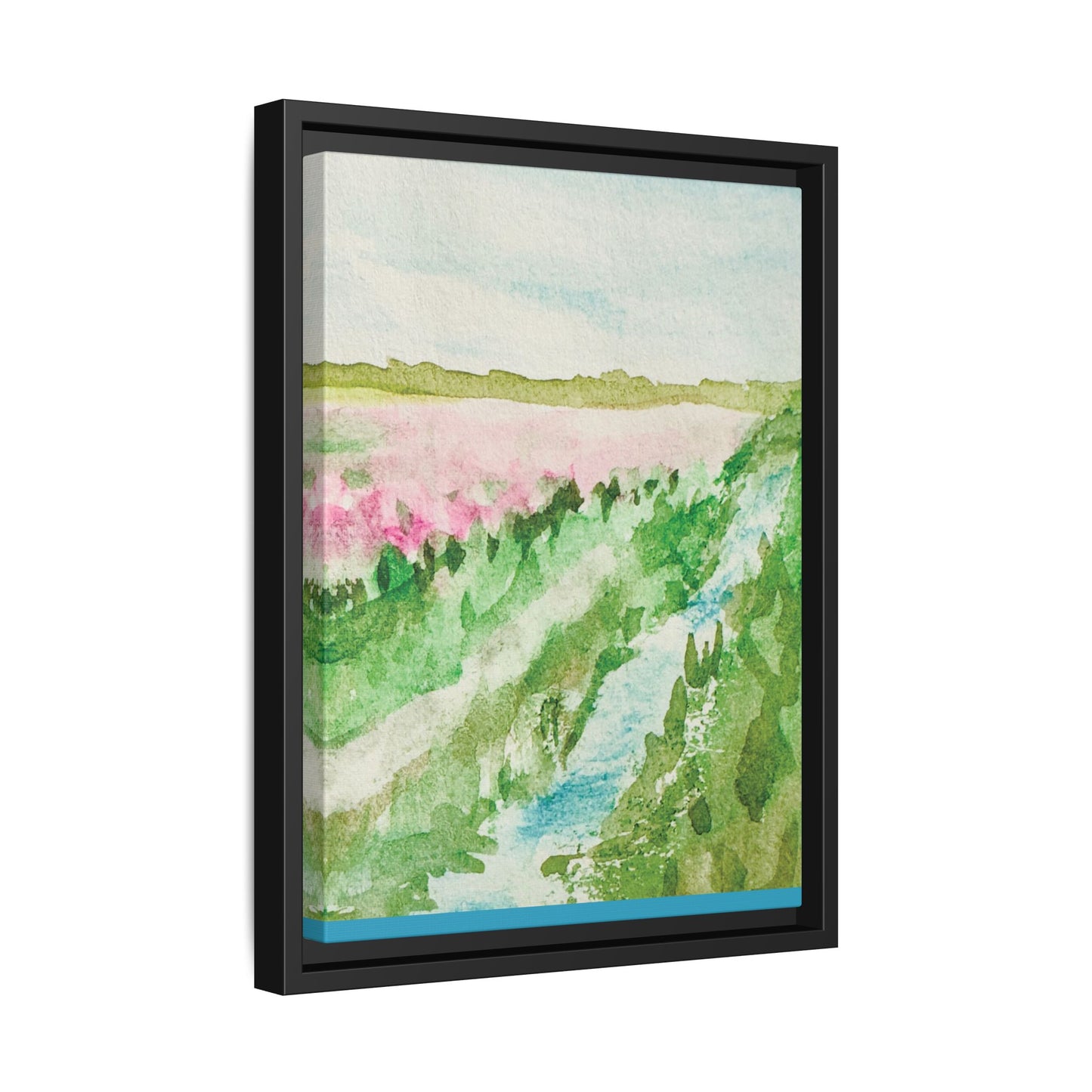 Tulip Theory Matte Canvas, Framed (Black or Espresso). Available in sizes from 8”x10”-11”x14”