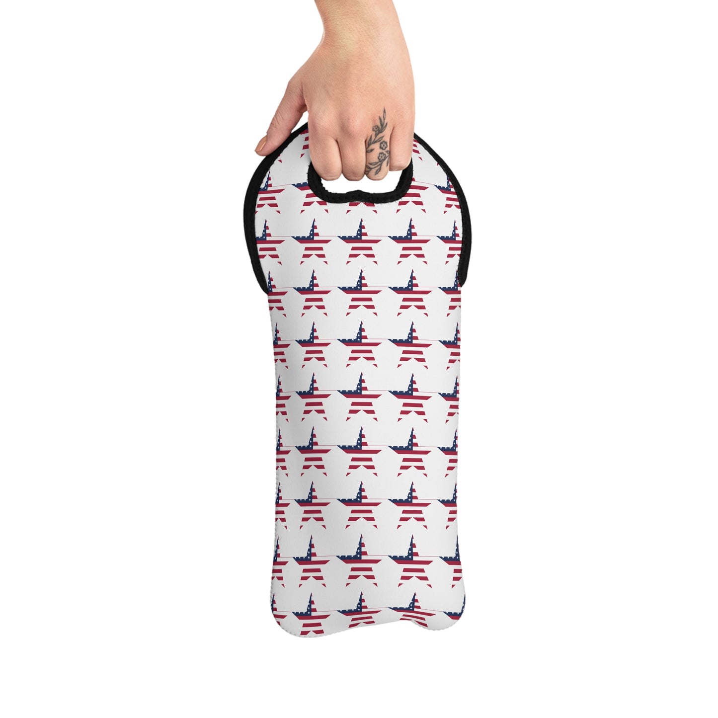 Star Spangled Wine Tote Bag
