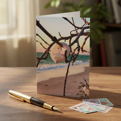 North Captiva Island, Shell’s Embrace Greeting Cards (5 Pack)