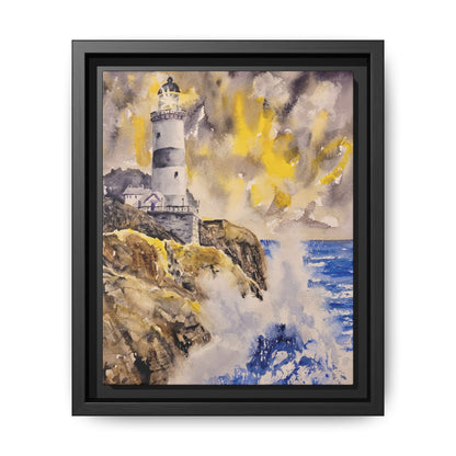 Storm Watch Matte Canvas, Framed (Black or Espresso). Available in sizes 8”x10”-18”x24”