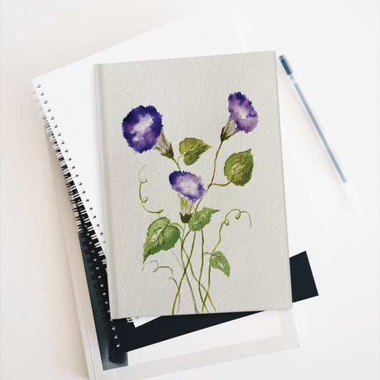 Modest Morning Glories Journal - Ruled Line