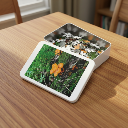 Vibrant Treasure Forest Mushrooms Jigsaw Puzzle