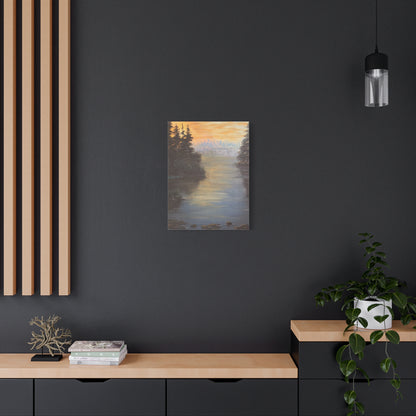 Peaceful Northwoods Lake Matte Canvas, Stretched, 1.25". Available in sizes from 8” x 10”-20” x 30”