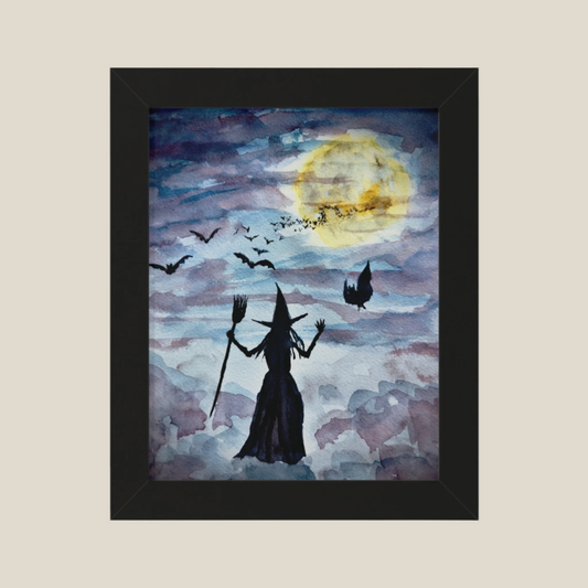 Be Witching Framed Vertical Poster. Available in sizes 11” x 14”-20” x 30”