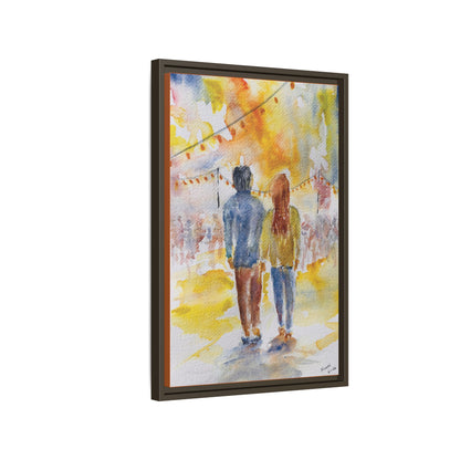 Festive At The Fair Matte Canvas, Framed (Black or Espresso). Available in sizes from 8”x10”-20”x30”