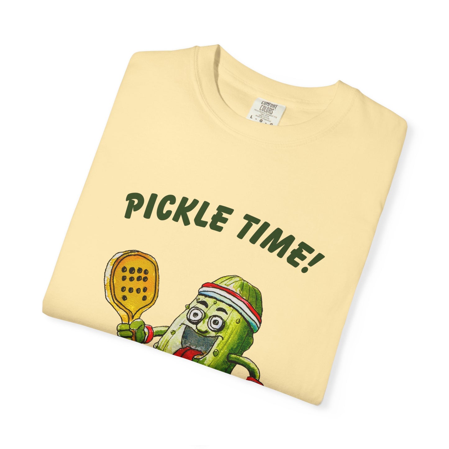 Pickle Time! Unisex Garment-Dyed T-shirt (Light Colors). Available in sizes S-4XL, 16 colors.