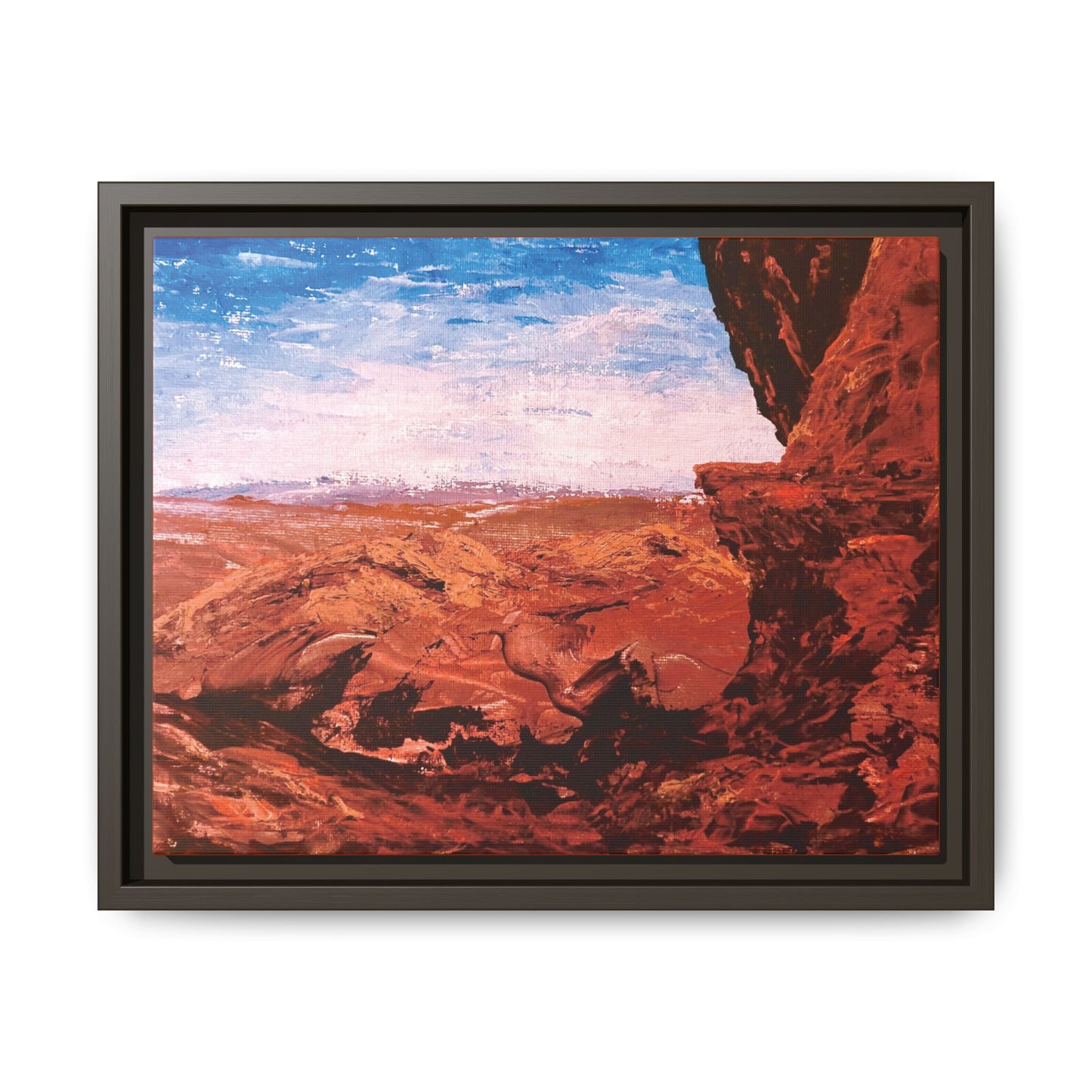Red Rocks, Framed (Black or Espresso). Available in sizes from 10”x8”-18”x12”
