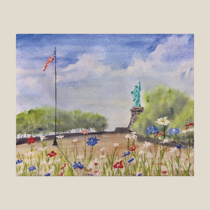 Looking for Liberty Matte Canvas, Stretched, 1.25"
