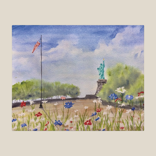 Looking for Liberty Matte Canvas, Stretched, 1.25"