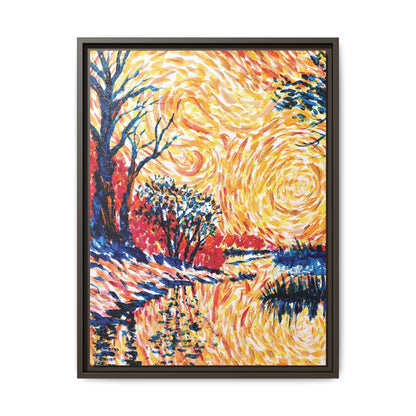 Impasto Revolution Matte Canvas, Framed (Black or Espresso). Available in sizes from 8”x10”-18”x24”