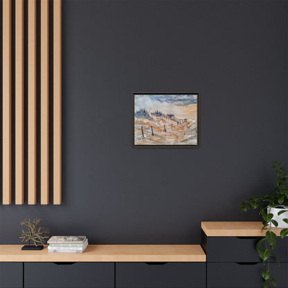 Moonrise Matte Canvas, Framed (Black or Espresso). Available in sizes from 10”x8”-24”x18”