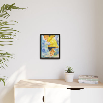 Spring Splash Matte Canvas, Framed (Black or Espresso). Available in sizes from 12”x18”-16”x24”