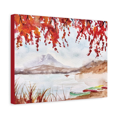 Falling For Fuji Matte Canvas, Stretched, 1.25". Available in sizes 10” x 8”-16” x 12”