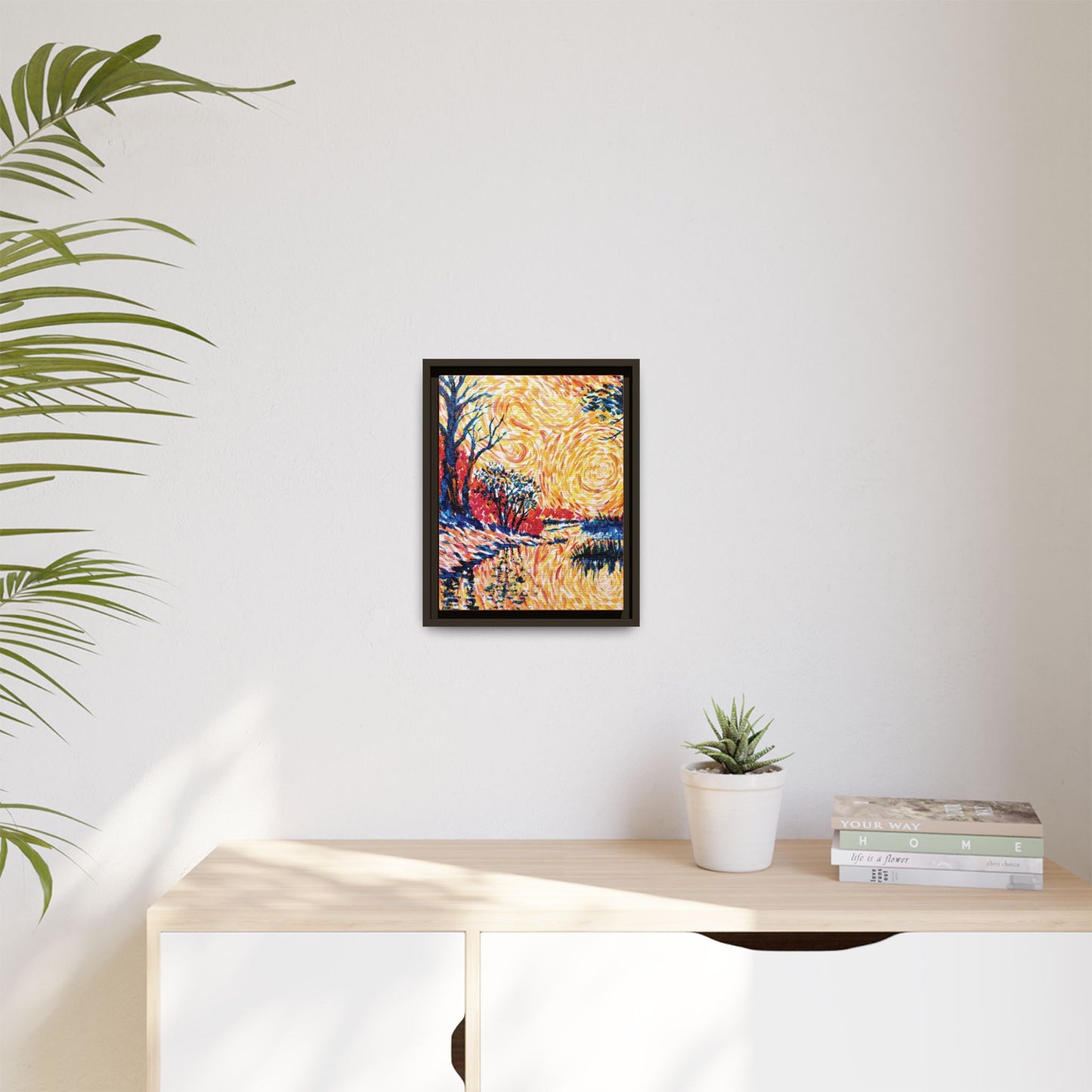 Impasto Revolution Matte Canvas, Framed (Black or Espresso). Available in sizes from 8”x10”-18”x24”