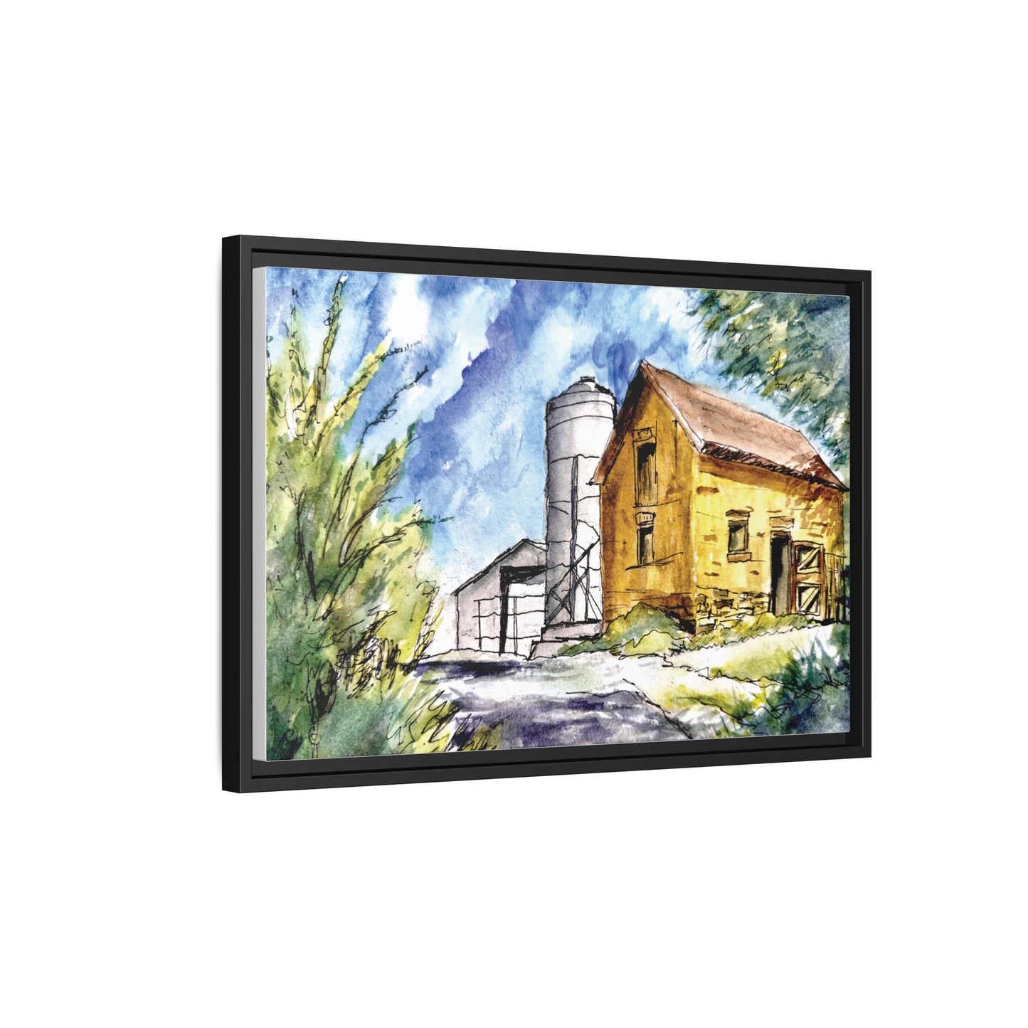 Ye Olde Barn, Framed (Black or Espresso). Available in sizes from 10”x8”-32”x24”