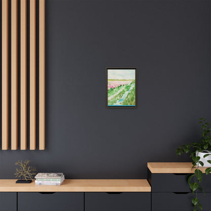 Tulip Theory Matte Canvas, Framed (Black or Espresso). Available in sizes from 8”x10”-11”x14”