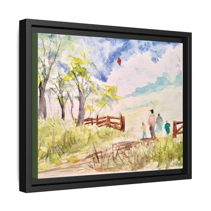 Spring Fling Matte Canvas, Framed (Black or Espresso). Available in sizes 10”x8”-16”x12”
