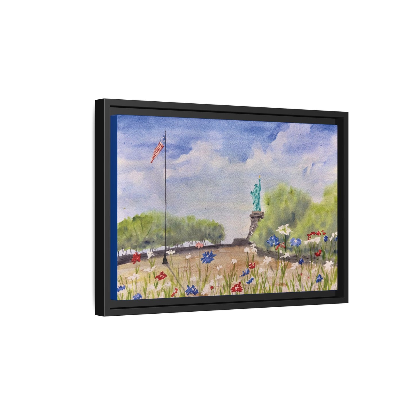 Looking for Liberty, Framed (Black or Espresso). Available in sizes from 10”x8”-24”x18”