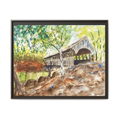 Artist’s Bridge Matte Canvas, Framed (Black or Espresso). Available in sizes from 10”x8”-24”x18”