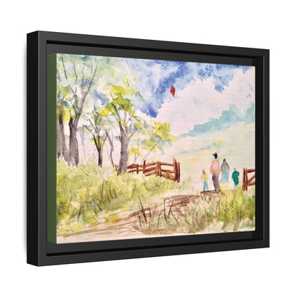 Spring Fling Matte Canvas, Framed (Black or Espresso). Available in sizes 10”x8”-16”x12”