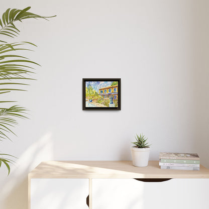 Respite Near Saint-Remy-de-Provence Matte Canvas, Framed (Black or Espresso). Available in sizes from 10”x8”-30”x24”