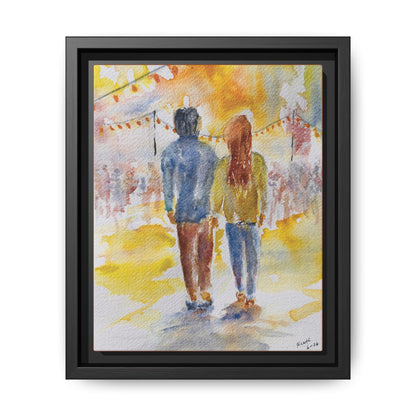 Festive At The Fair Matte Canvas, Framed (Black or Espresso). Available in sizes from 8”x10”-20”x30”