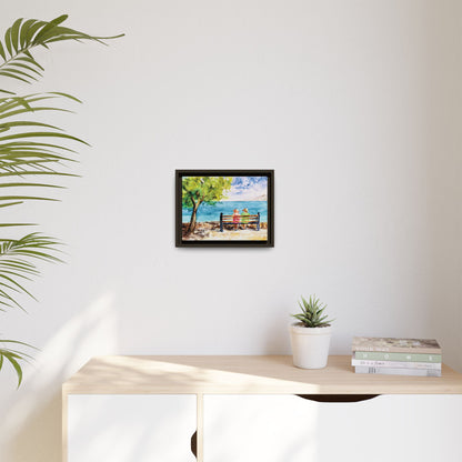 The Good Life Matte Canvas, Framed (Black or Espresso). Available in sizes from 10”x8”-30”x24”