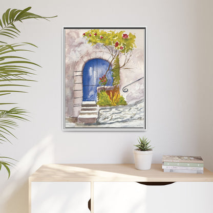 Blue Door, Framed (Black or Espresso). Available in sizes from 8”x10”-24”x32”