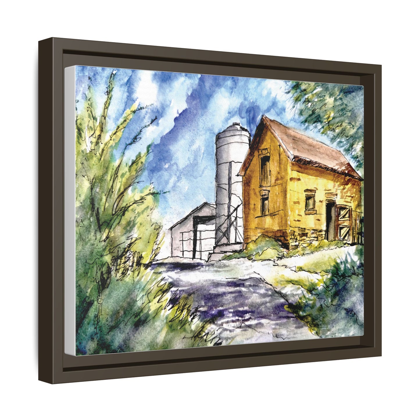 Ye Olde Barn, Framed (Black or Espresso). Available in sizes from 10”x8”-32”x24”