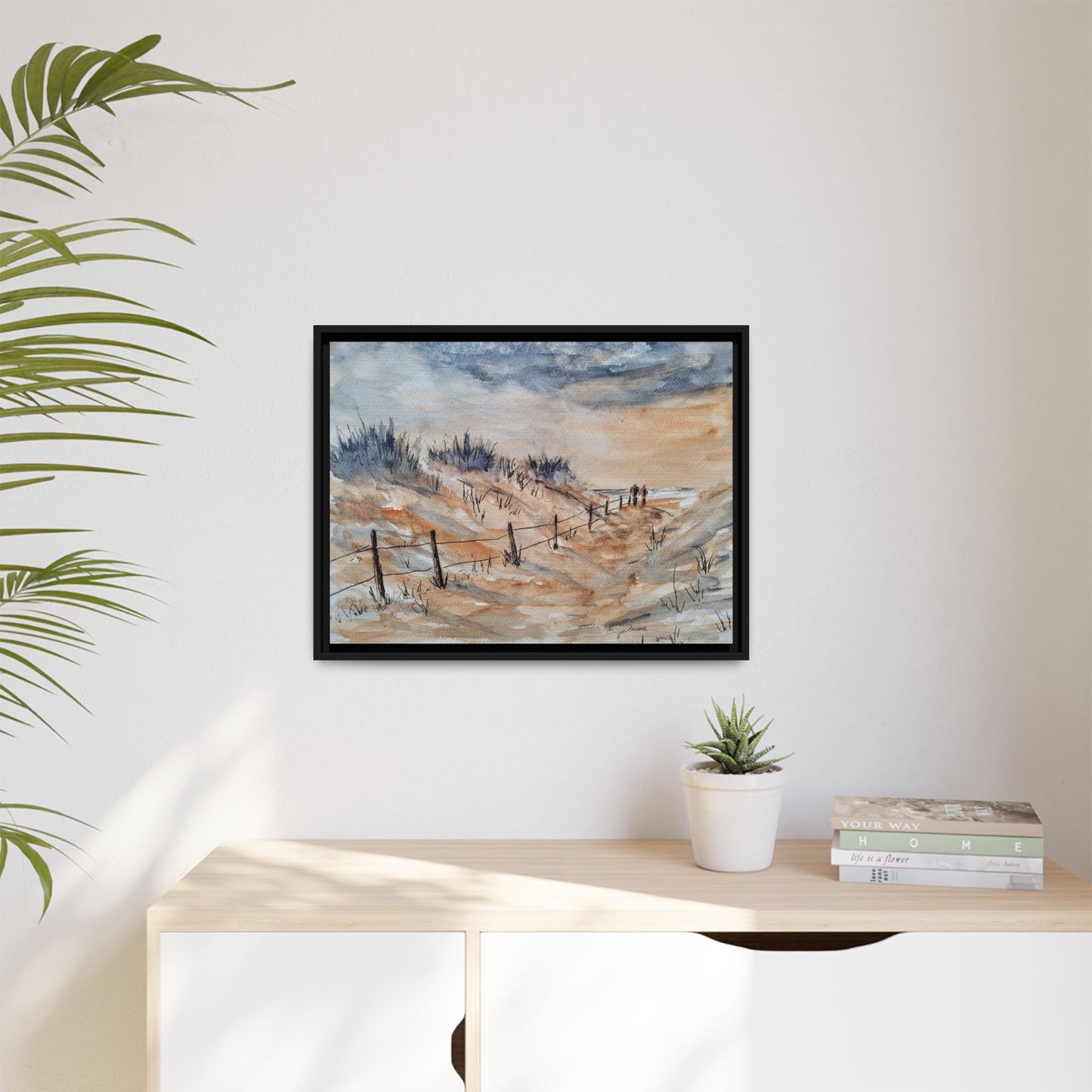 Moonrise Matte Canvas, Framed (Black or Espresso). Available in sizes from 10”x8”-24”x18”