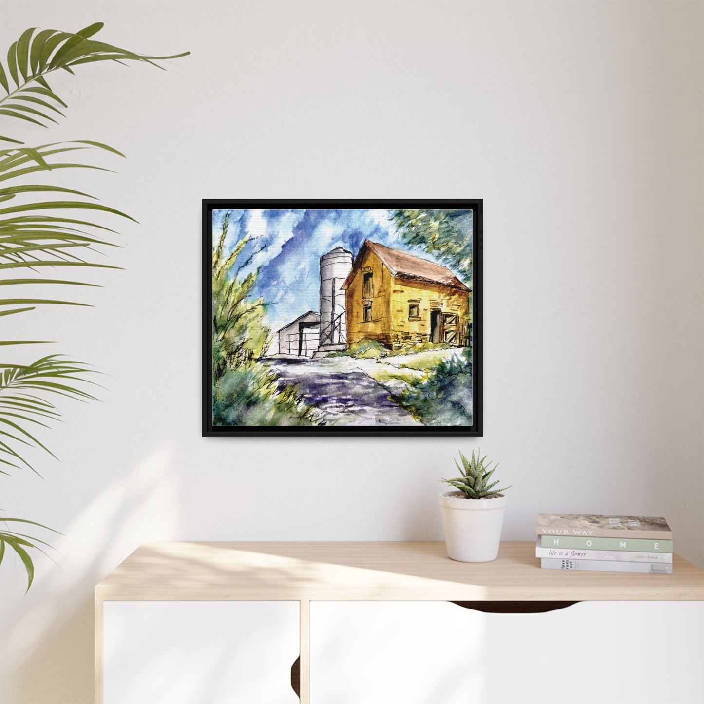 Ye Olde Barn, Framed (Black or Espresso). Available in sizes from 10”x8”-32”x24”