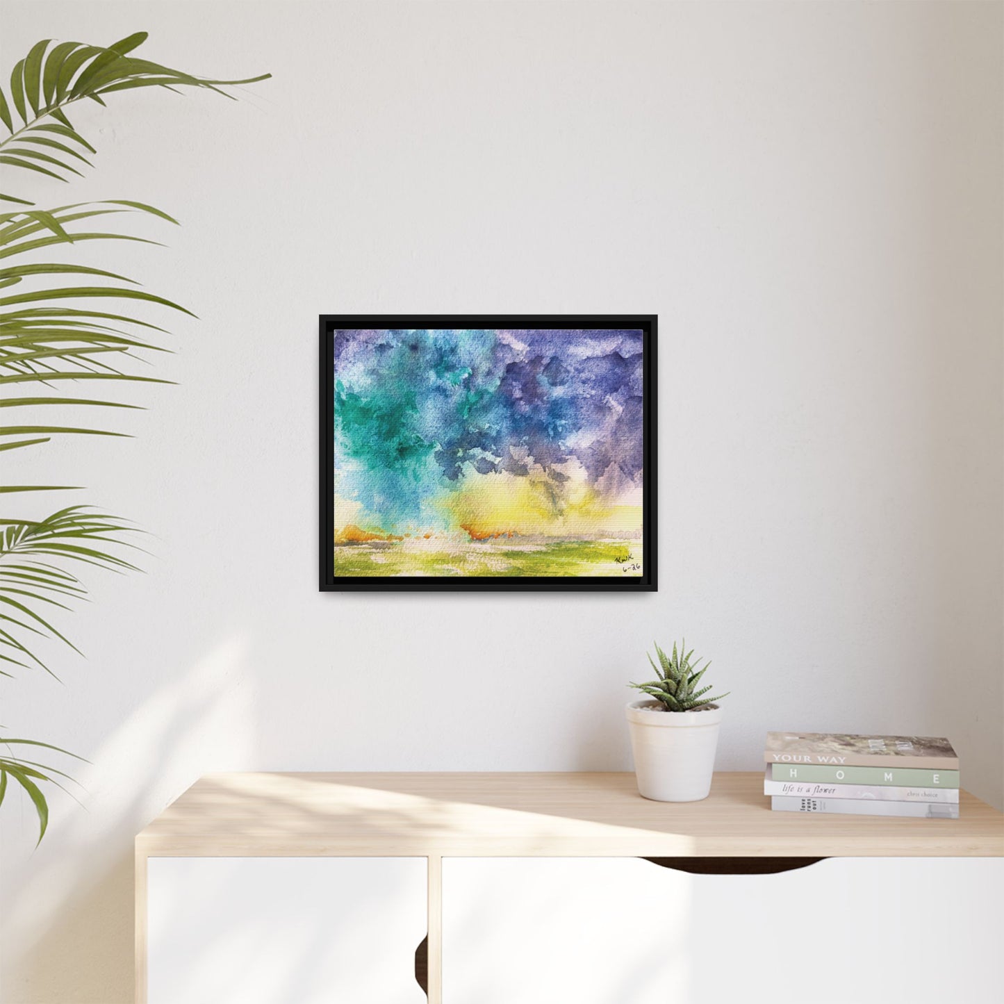 Beyond The Dryline Matte Canvas, Framed (Black or Espresso). Available in sizes from 10”x8”-30”x24”