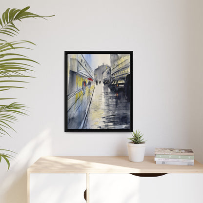 Rainy Day Romance, Framed (Black or Espresso). Available in sizes from 8”x10”-24”x32”