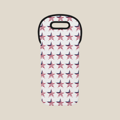 Star Spangled Wine Tote Bag