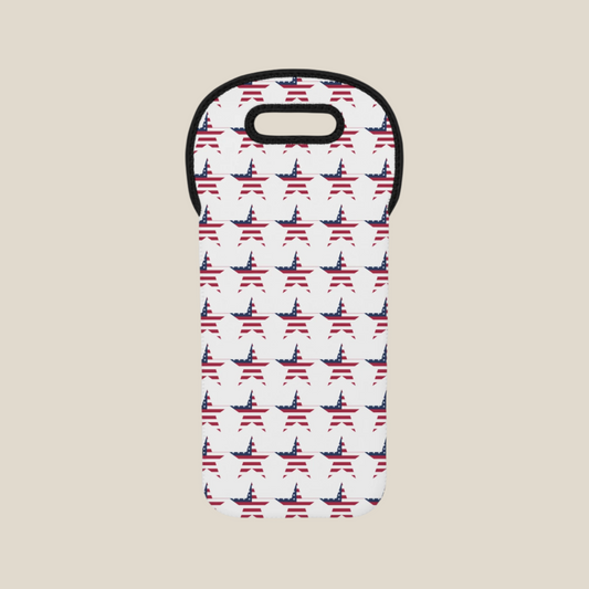 Star Spangled Wine Tote Bag