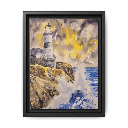 Storm Watch Matte Canvas, Framed (Black or Espresso). Available in sizes 8”x10”-18”x24”