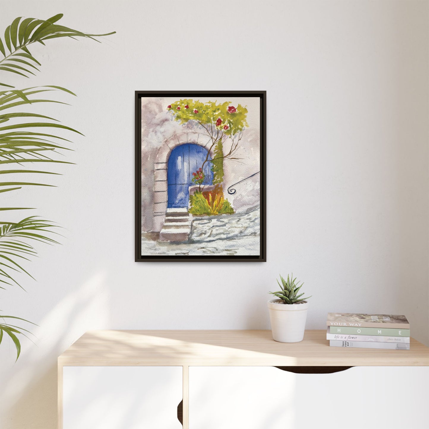 Blue Door, Framed (Black or Espresso). Available in sizes from 8”x10”-24”x32”