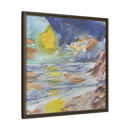 The Sun in Pieces Matte Canvas, Framed (Black or Espresso). Available in sizes from 6”x6”-30”x30”