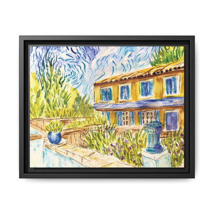Respite Near Saint-Remy-de-Provence Matte Canvas, Framed (Black or Espresso). Available in sizes from 10”x8”-30”x24”