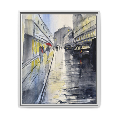 Rainy Day Romance, Framed (Black or Espresso). Available in sizes from 8”x10”-24”x32”