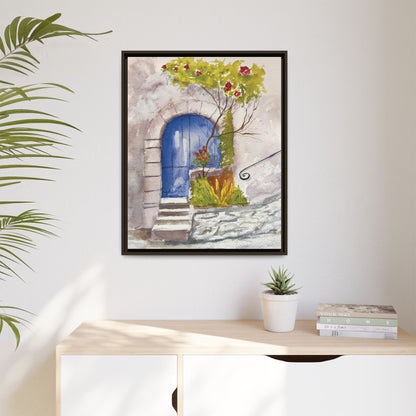 Blue Door, Framed (Black or Espresso). Available in sizes from 8”x10”-24”x32”