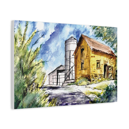 Ye Olde Barn Matte Canvas, Stretched, 1.25". Available in sizes 10” x 8”-24” x 20”