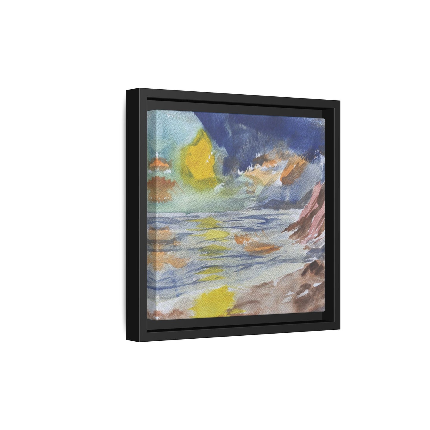 The Sun in Pieces Matte Canvas, Framed (Black or Espresso). Available in sizes from 6”x6”-30”x30”