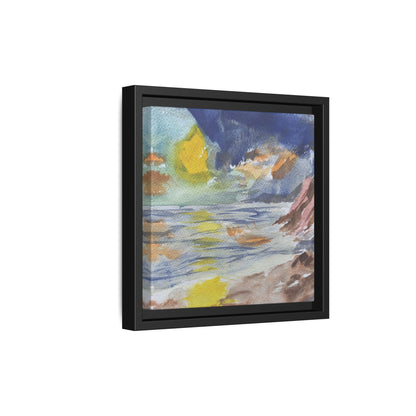 The Sun in Pieces Matte Canvas, Framed (Black or Espresso). Available in sizes from 6”x6”-30”x30”