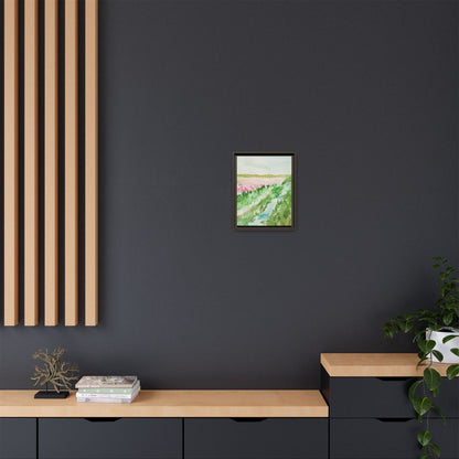 Tulip Theory Matte Canvas, Framed (Black or Espresso). Available in sizes from 8”x10”-11”x14”
