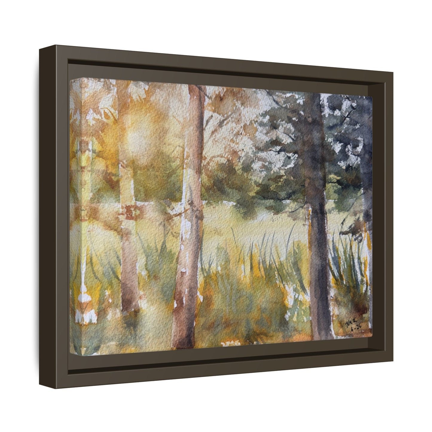 Golden Hour — Framed Matte Canvas
