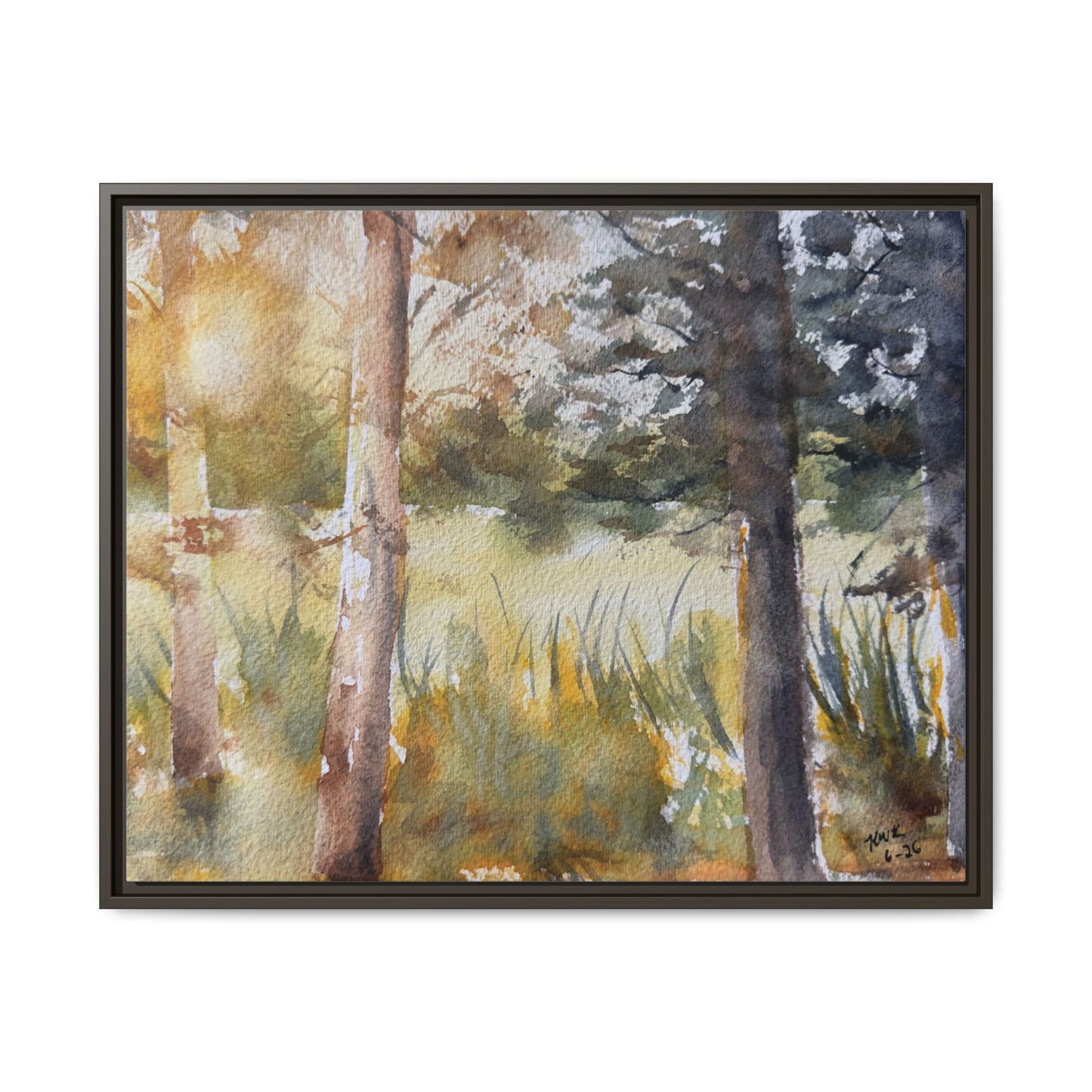 Golden Hour — Framed Matte Canvas