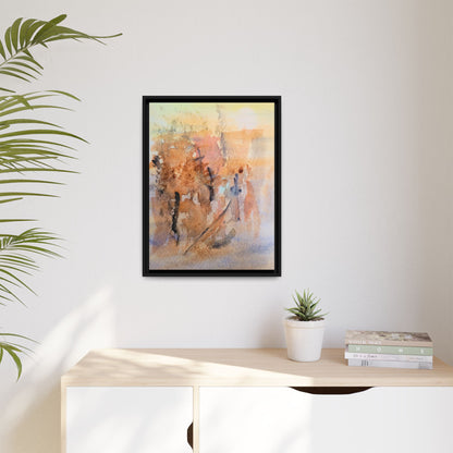 The Explorer Matte Canvas, Framed (Black or Espresso). Available in sizes 8”x10”-18”x24”