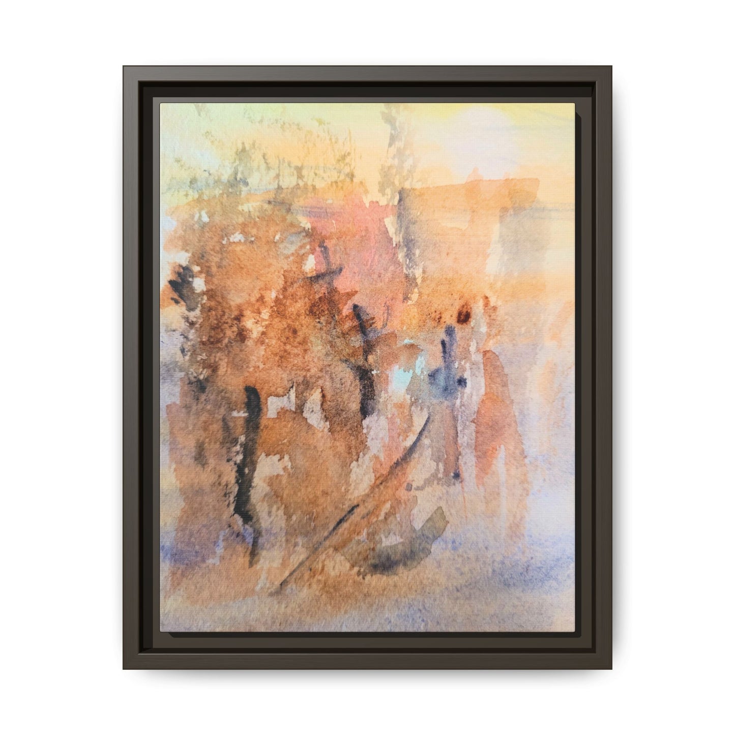 The Explorer Matte Canvas, Framed (Black or Espresso). Available in sizes 8”x10”-18”x24”